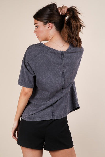 Lottie Tee - Charcoal