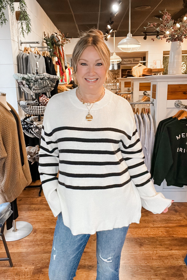 The Ellis Striped Pullover Sweater