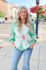 The Darcy Flower Sweater