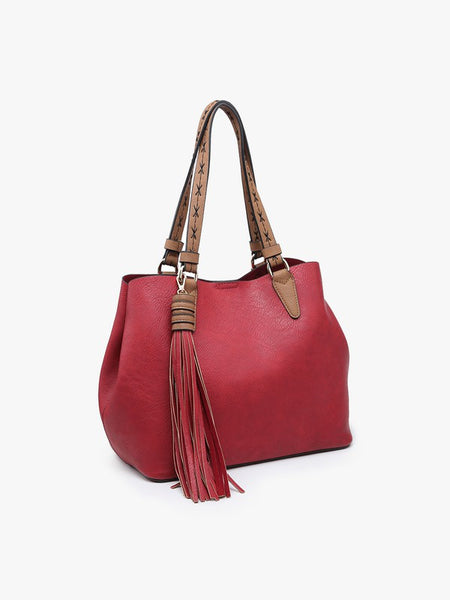 The Aliza Handbag - Wine