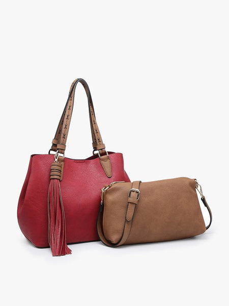 The Aliza Handbag - Wine