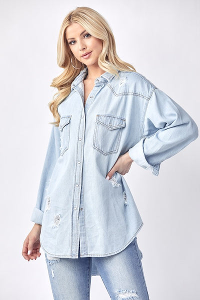 Relaxed Fit Denim Shirt