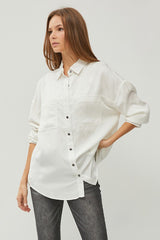 Nova Oversized Shirt - Cream