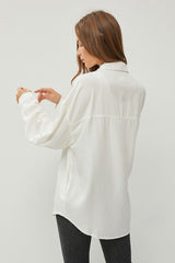 Nova Oversized Shirt - Cream