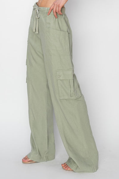 Wide Leg Cargo Pants