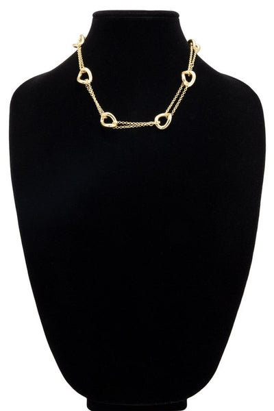 Single Link Double Chain Necklace - Gold and Silver Available