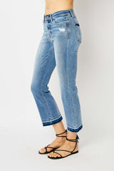 Judy Blue Release Hem Cropped Boot Cut