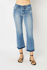 Judy Blue Release Hem Cropped Boot Cut