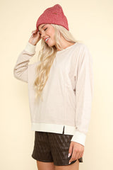 The Avery Pullover - Oatmeal