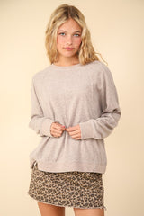 The Avery Pullover - Mocha