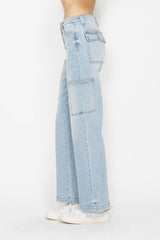 Judy Blue HW Wide Leg Cargo Jeans