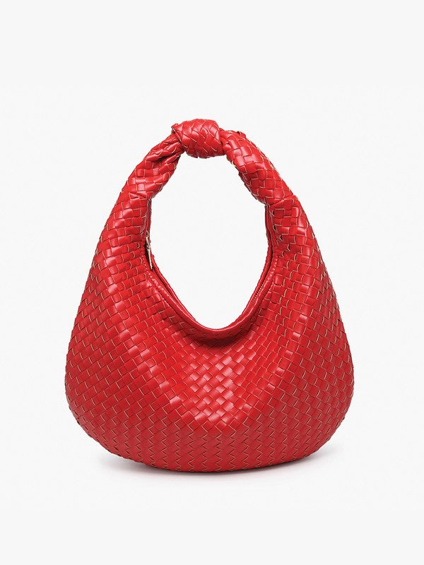 Valentina Hobo Bag - Cherry Red