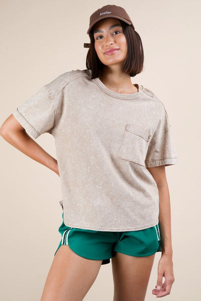 Lottie Tee - Taupe