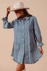 Henley Denim Dress