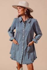 Henley Denim Dress