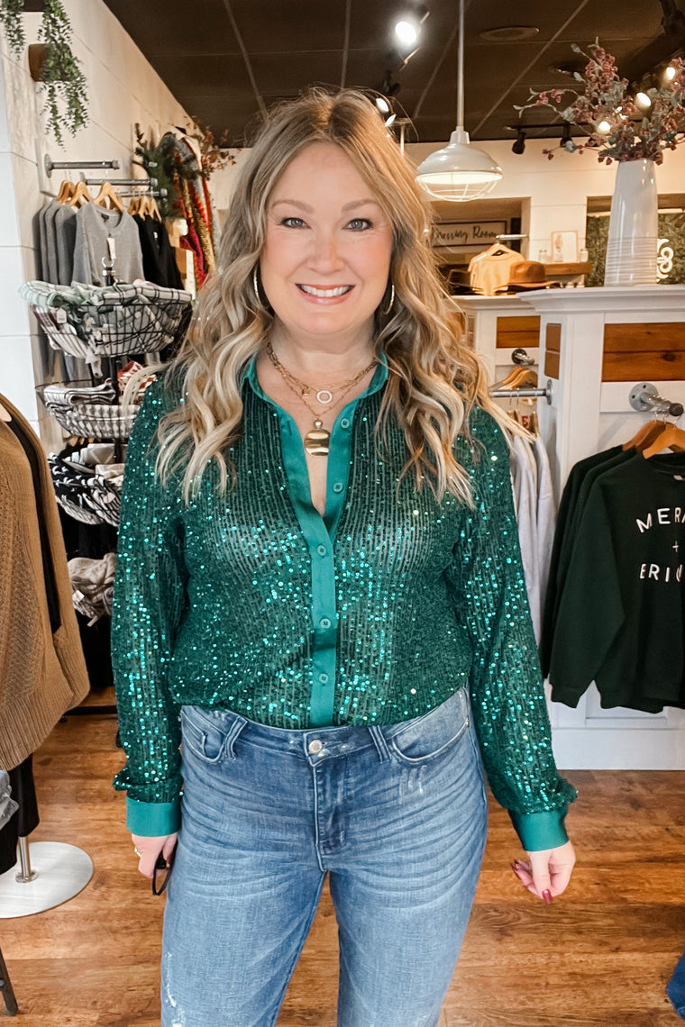 The Gemma Sequin Top