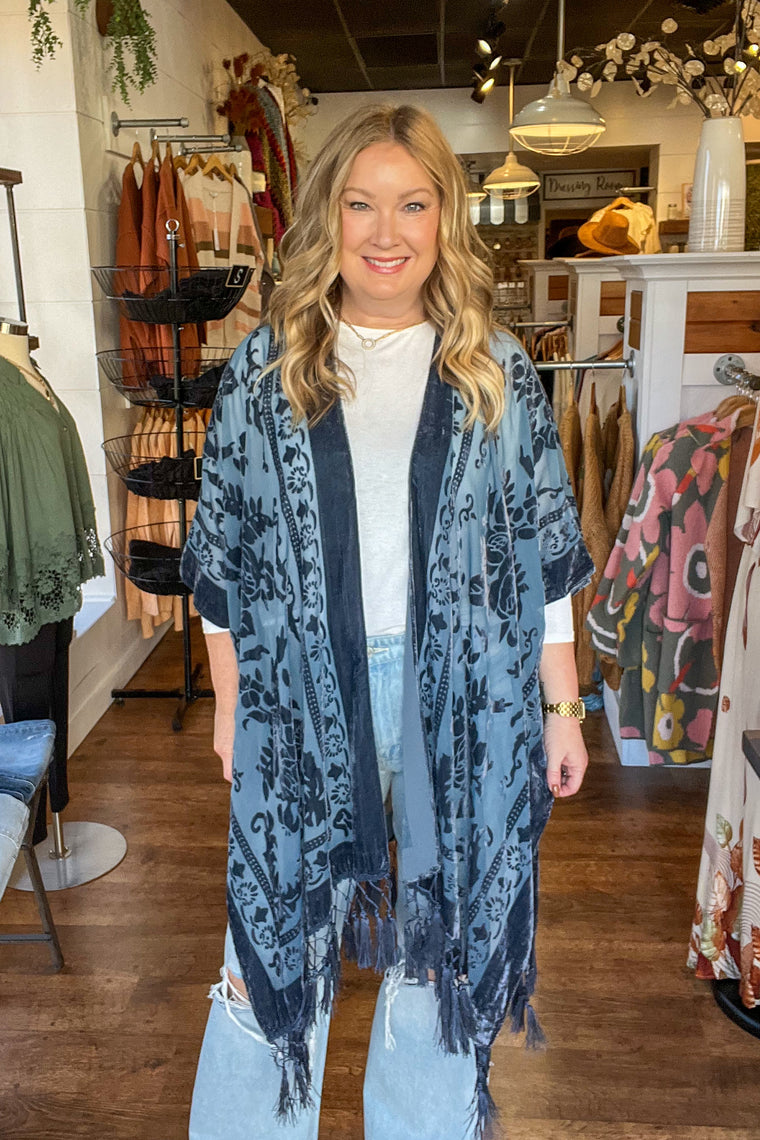 The Ezra Velvet Kimono