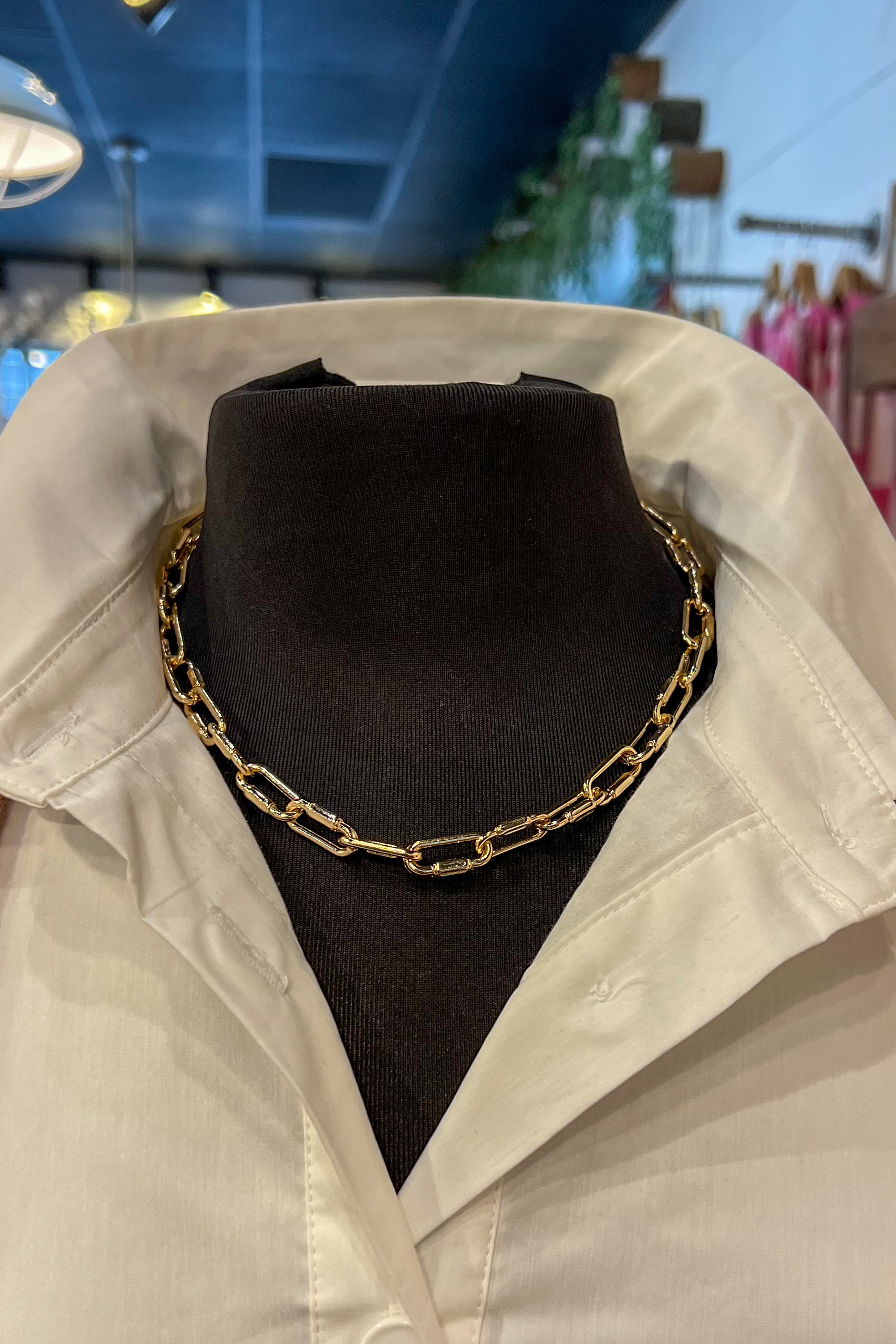 Chain Linked Necklace - Gold