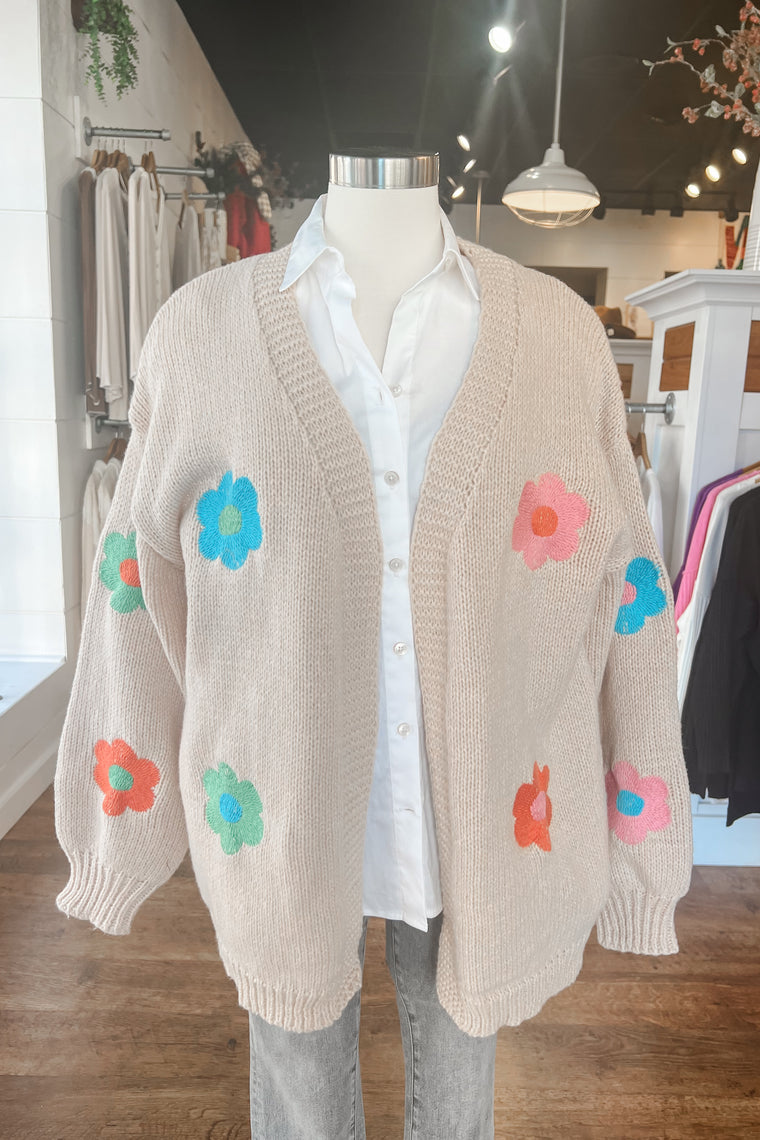 The Lea Flower Cardigan