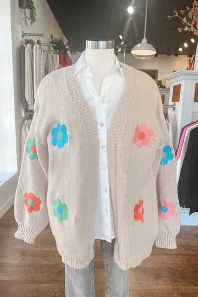 The Lea Flower Cardigan