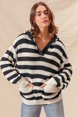 Leila Striped Hoodie